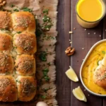 Cowboy breakfast sliders made with soft rolls filled with scrambled eggs, bacon or sausage, and melted cheese, baked until golden for a hearty brunch.
